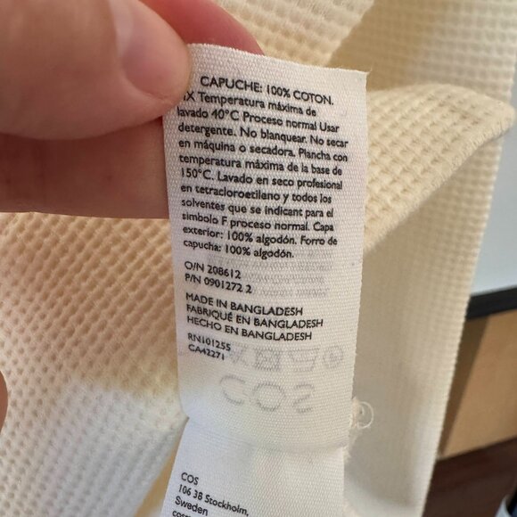 COS Waffle Knit Hoodie Sweater - Picture 5 of 5